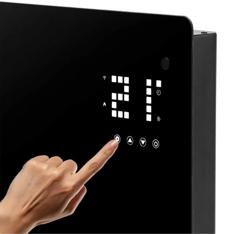 Отопление Конвектор с преден панел от закалено стъкло и Wi-Fi  Jata JCRW2520